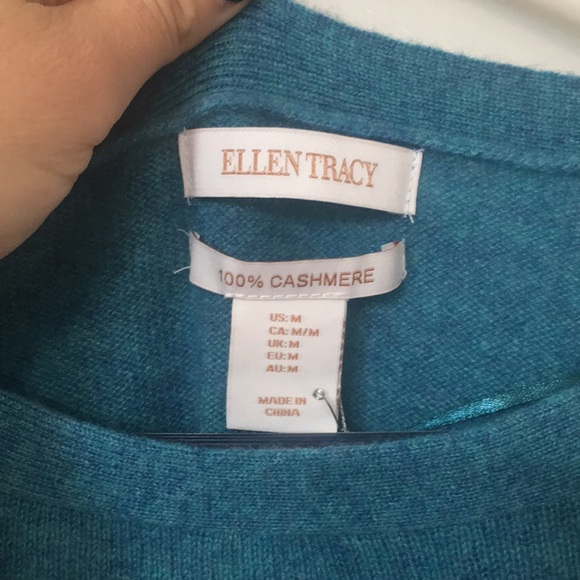 Cashmere Ellen Tracy sweater size M - Picture 2 of 5